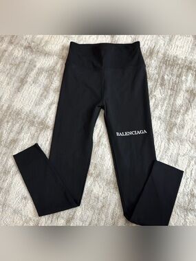 Fashion Balenciaga Logo Leggings